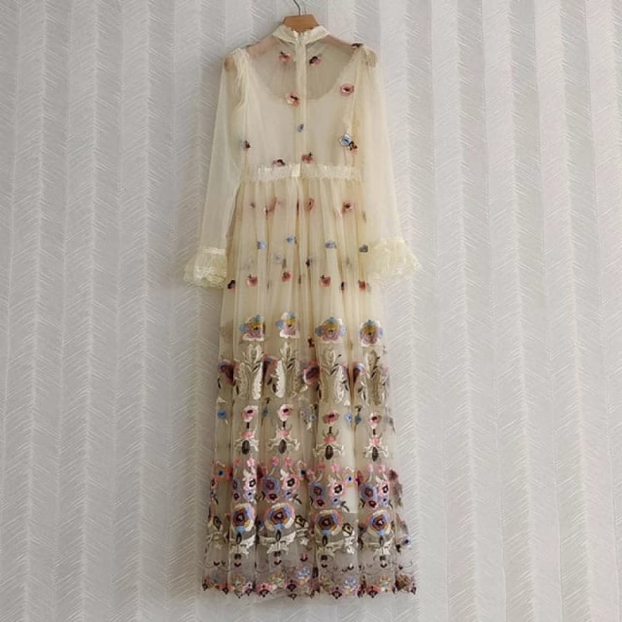 Lace & Embroidery Dress