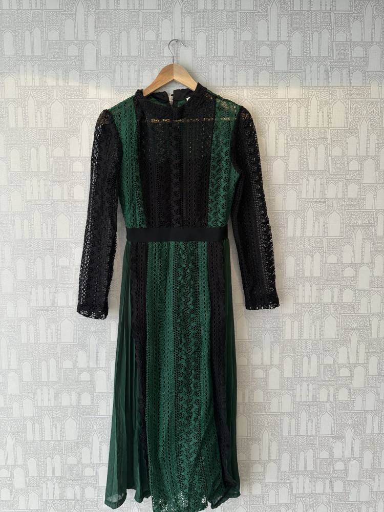 Sheer Sleeves Dress