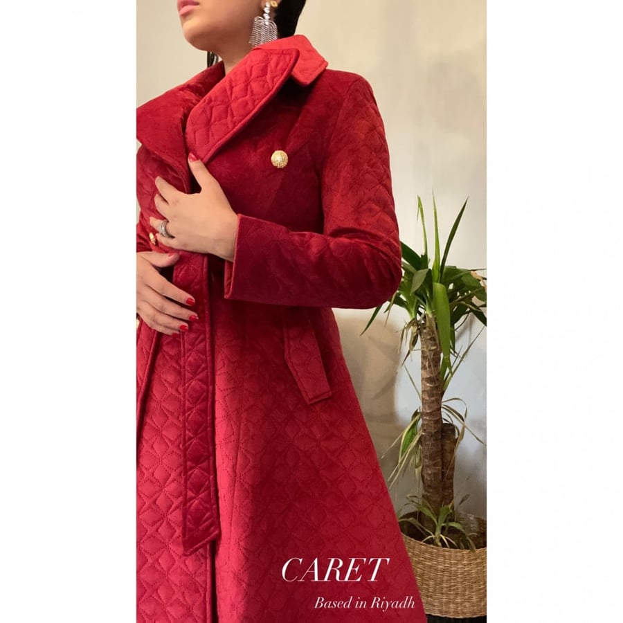 Burgundy Dress with Buttons