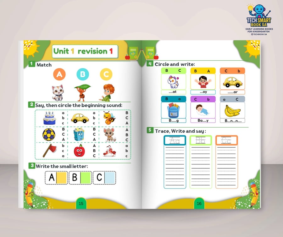 مجموعة المستوى الأول KG1-KG2 TECH SMART BOOK