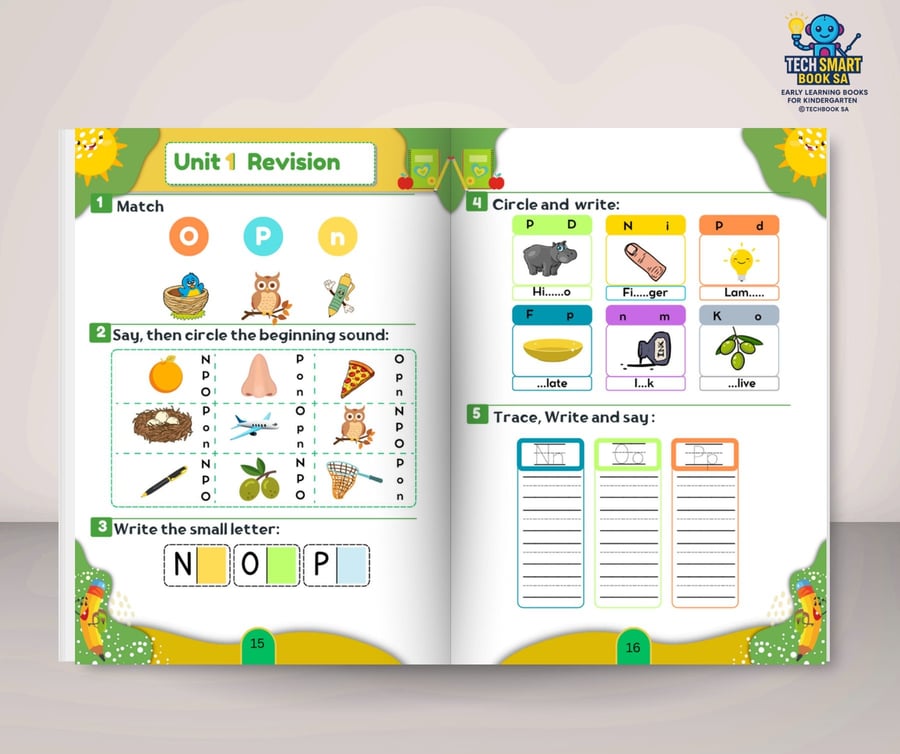 مجموعة المستوى الأول KG1-KG2 TECH SMART BOOK