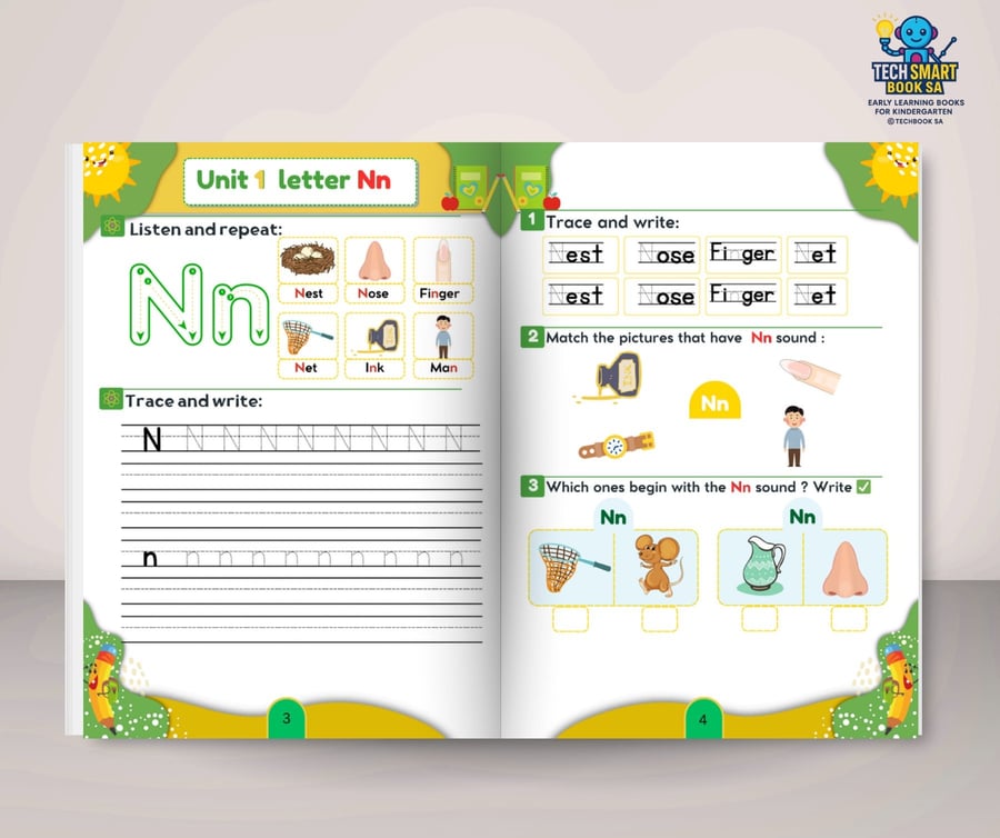 مجموعة المستوى الأول KG1-KG2 TECH SMART BOOK