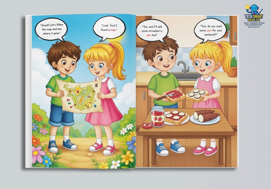 Tech smart phonics 3 books for KG1-KG2