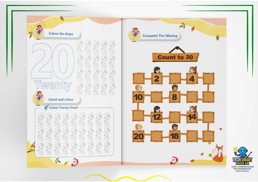 مجموعة المستوى الأول KG1-KG2 TECH SMART BOOK