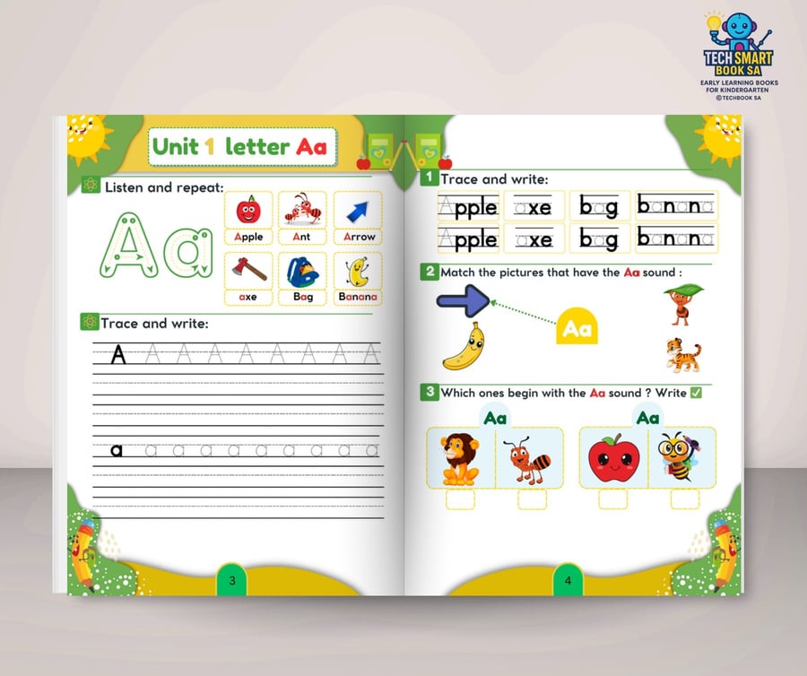 مجموعة المستوى الأول KG1-KG2 TECH SMART BOOK