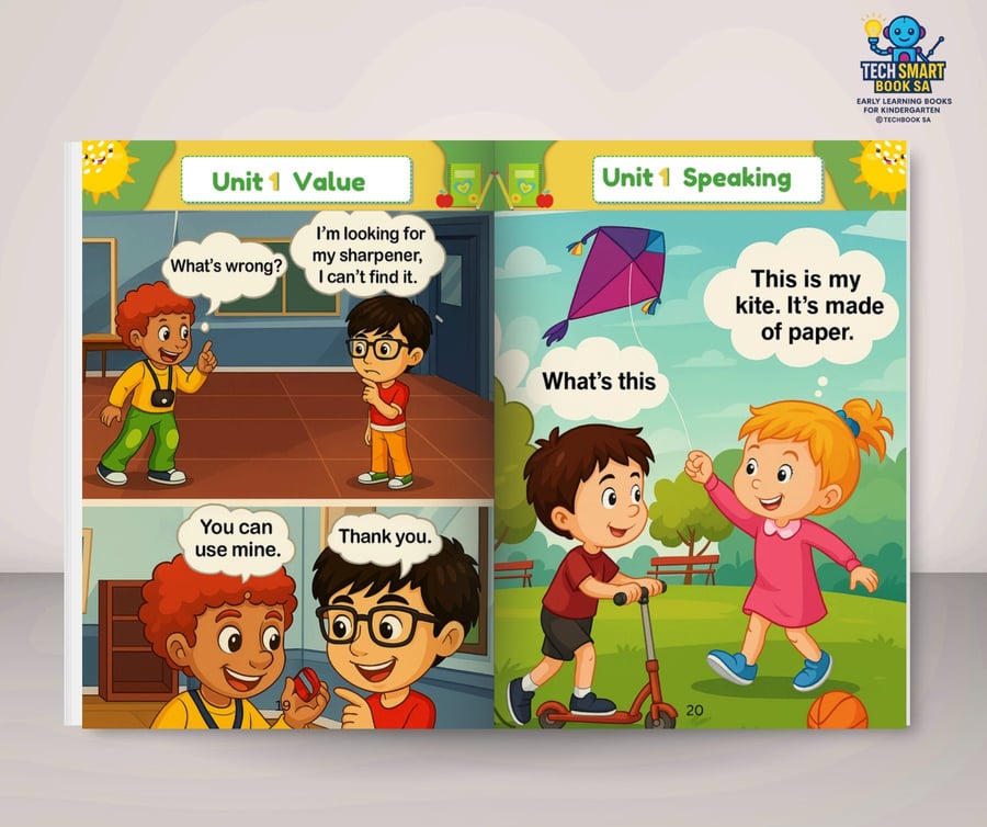 مجموعة المستوى الأول KG1-KG2 TECH SMART BOOK