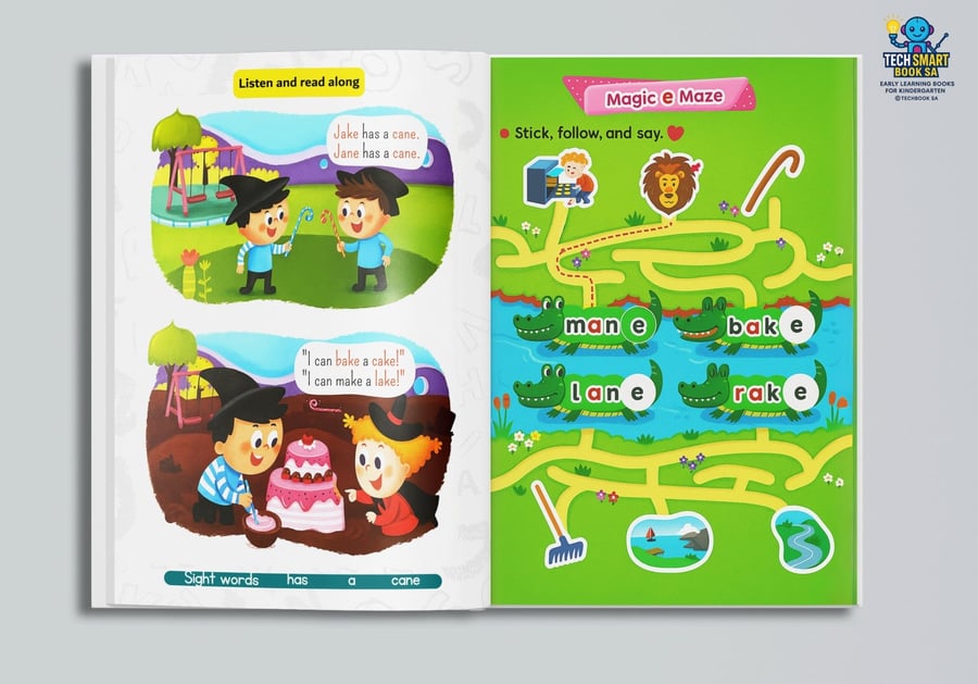 Tech smart phonics 3 books for KG1-KG2