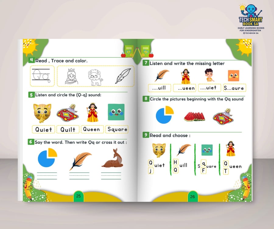 مجموعة المستوى الأول KG1-KG2 TECH SMART BOOK