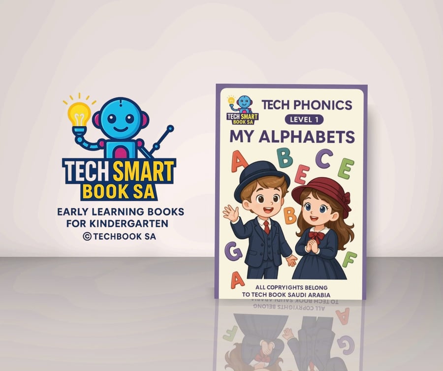 Tech smart phonics 3 books for KG1-KG2