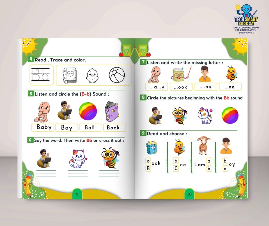 مجموعة المستوى الأول KG1-KG2 TECH SMART BOOK