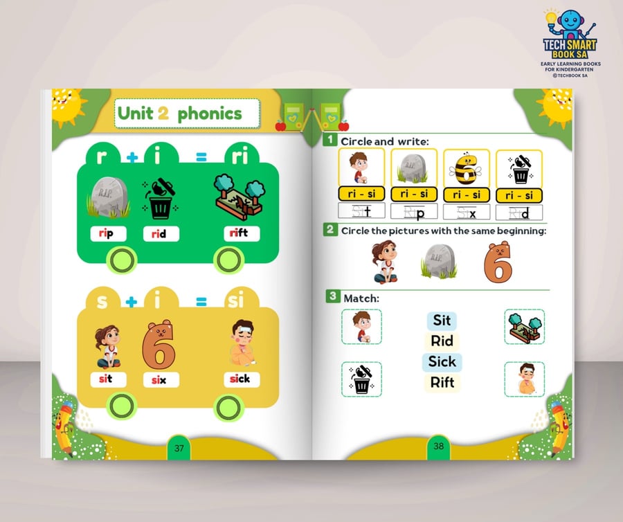 مجموعة المستوى الأول KG1-KG2 TECH SMART BOOK