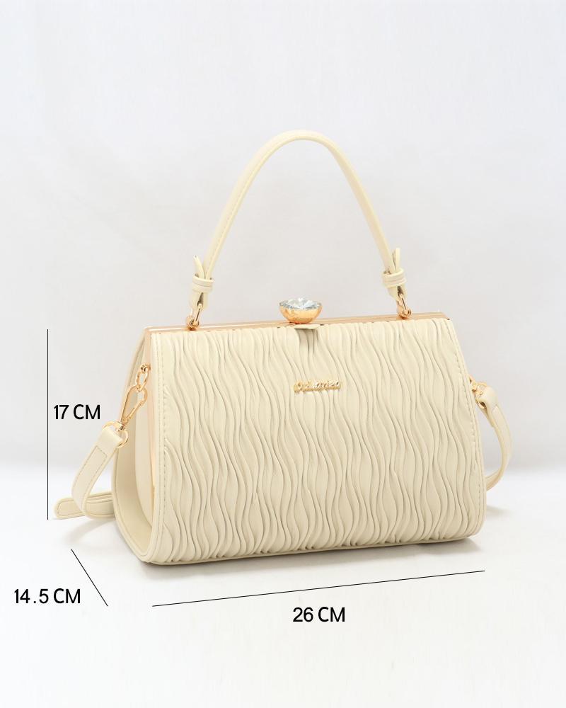 Women's bag in beige color