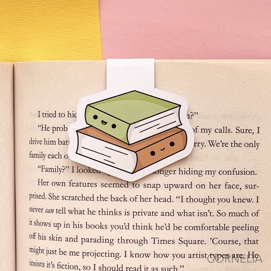فاصل كتب مغناطيسي تصميم لطيف مجموعة كتب -كيوت  Kawaii School Books