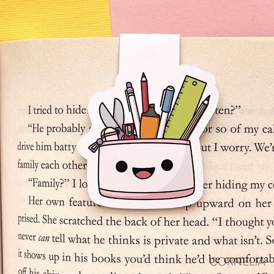 فاصل كتب مغناطيسي تصميم لطيف مقلمة -كيوت  Kawaii School Pencil Case
