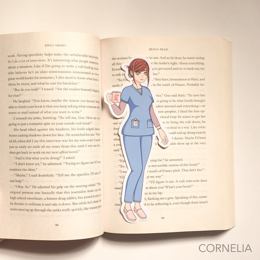 فاصل كتاب قص خاص تصميم لطيف سمانثا -كيوت Samantha