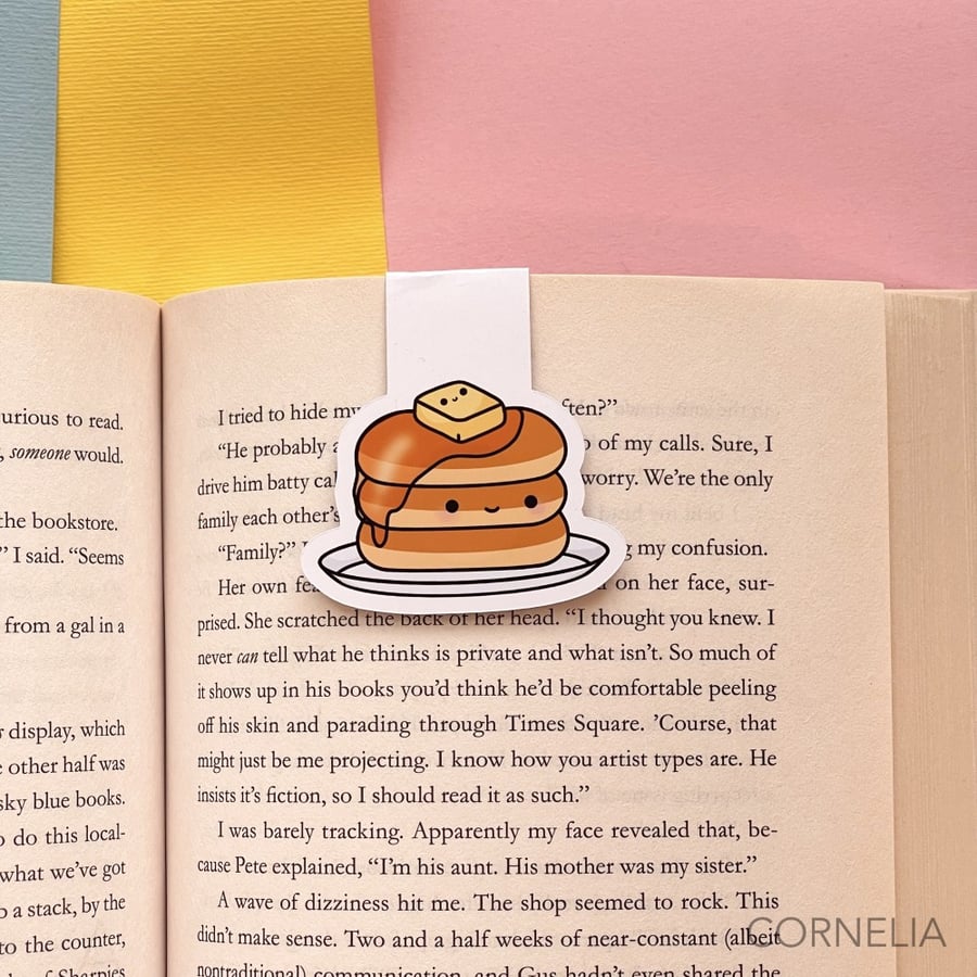 فاصل كتب  تصميم لطيف بانكيك -كيوت  Kawaii Breakfast Pancake
