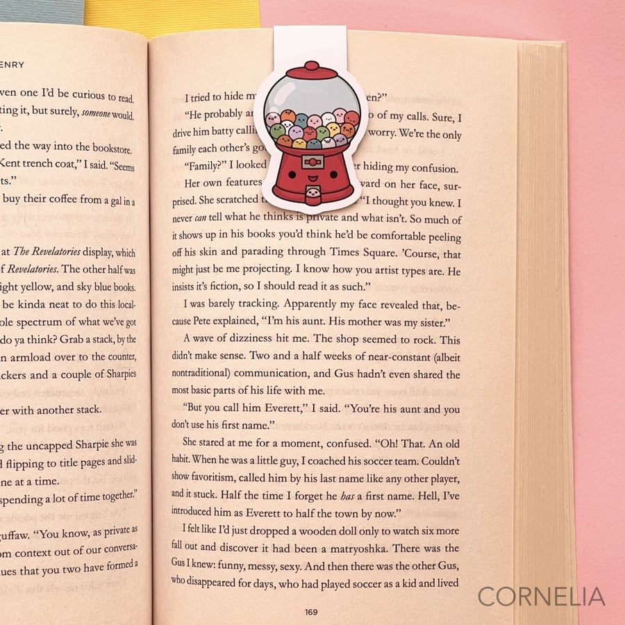 فاصل كتب  تصميم لطيف آلة العلكة-كيوت  Kawaii Candy Shop gumy machine