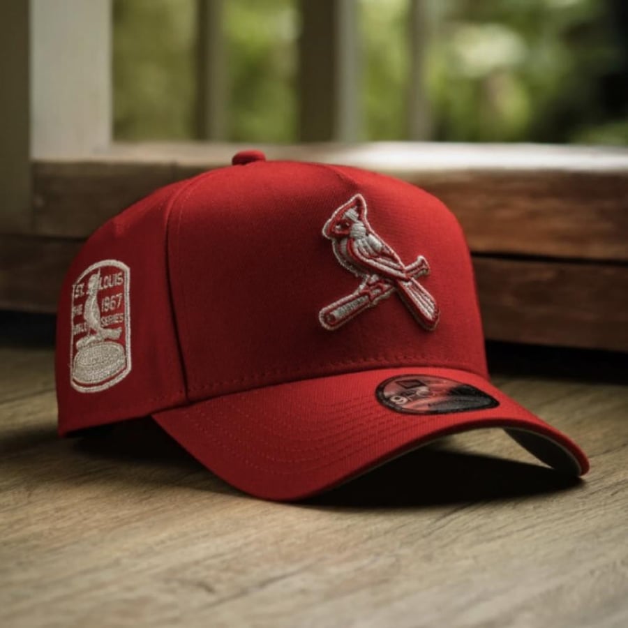 New Era cap, red fabric