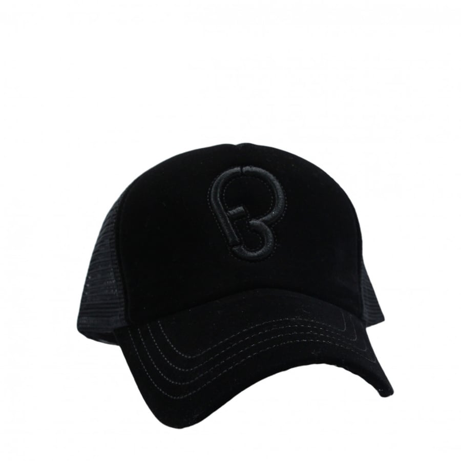 Cap F3 black velvet - black