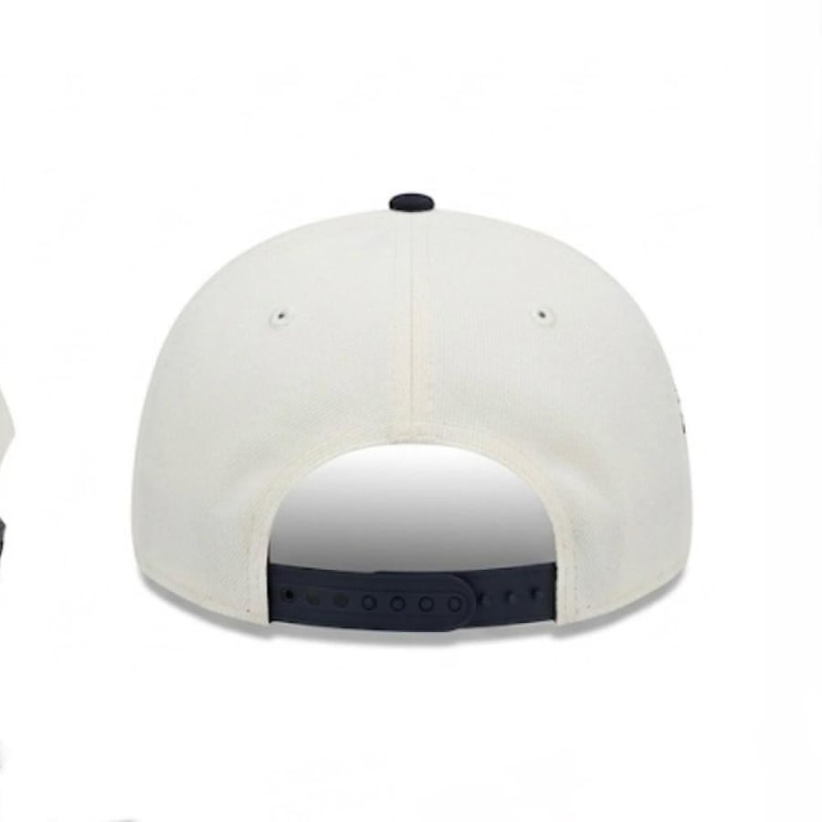 New Era cap, white and black with black embroidery