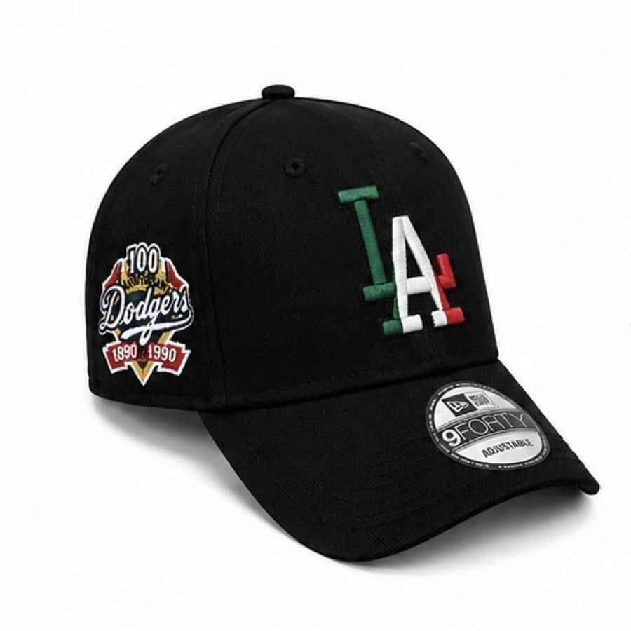 Los Angeles Dodgers Black Cap - Mexican Flag & 100th Anniversary Edition.