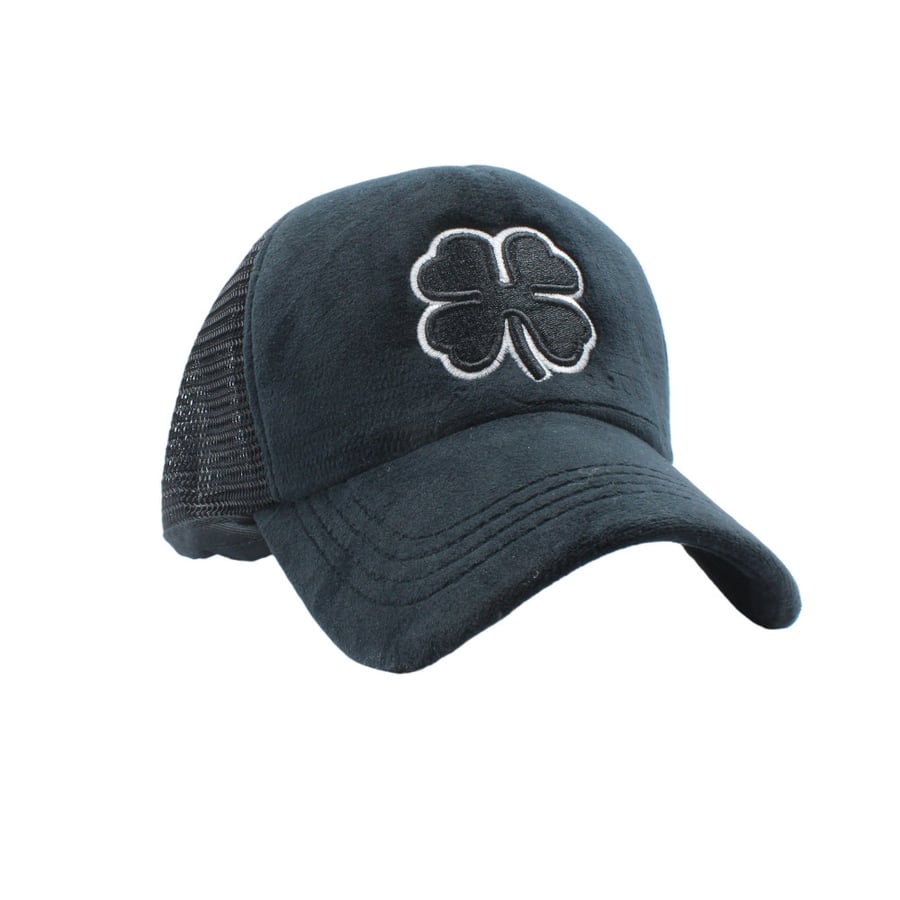 Black velvet cap