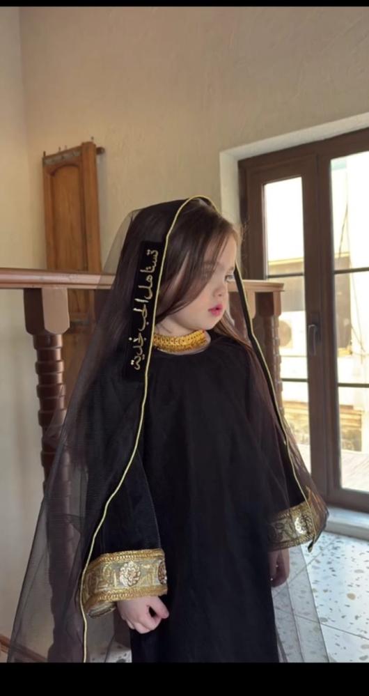 جلابية للتأسيس باللون الاسود
