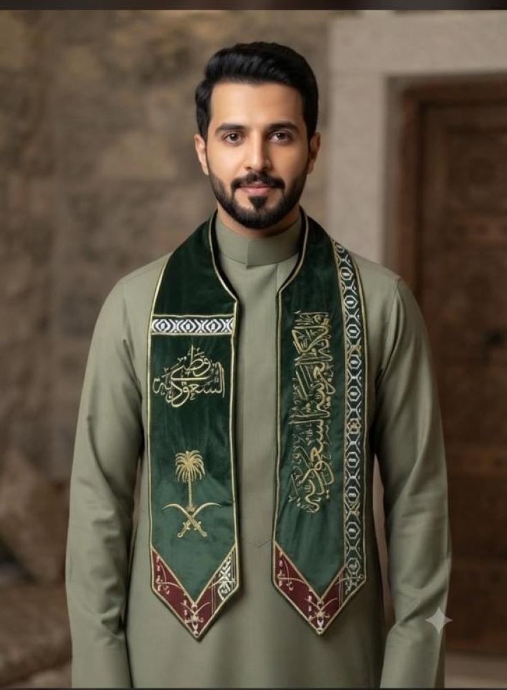 شال اليوم الوطني السعودي فخر وأناقة