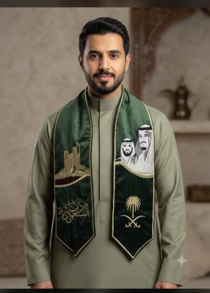شال اليوم الوطني السعودي فخر وأناقة