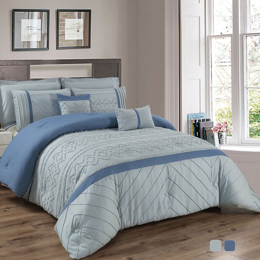 Summer cotton jacquard bedspread for two, 8 pieces AH-TALLINN-08