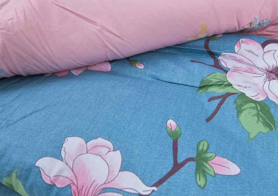 Flora summer double bedspread made of cotton material - 7 pieces