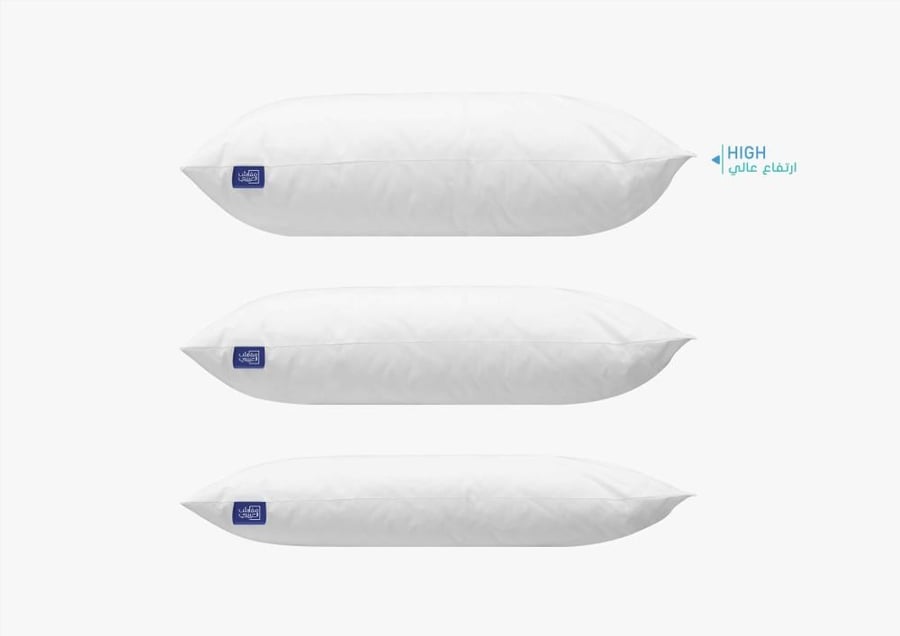 ALOYAYRI Classic High Pillow (P) - 50×70 cm | 100% Natural Cotton