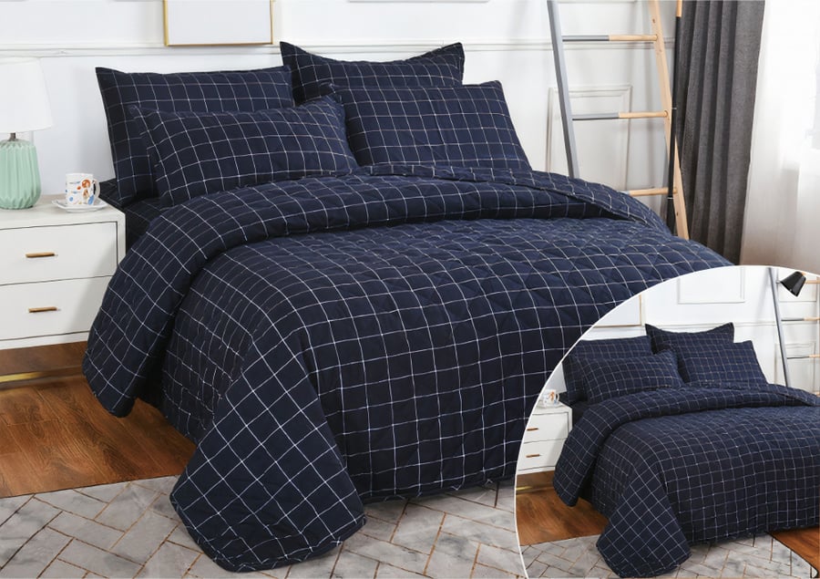 Lora compressed bedspread single - 4 pieces