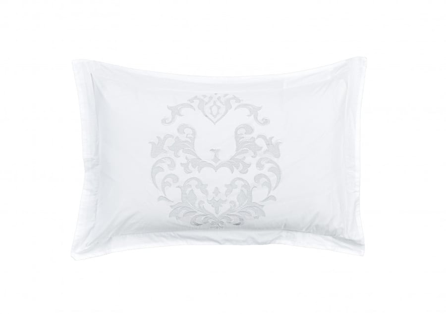 Valerie embroidered bedspread single and a half made of cotton fabric - 5 pieces