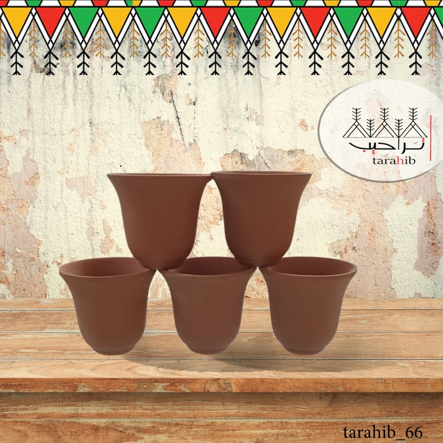 فنجان  قهوه فخار