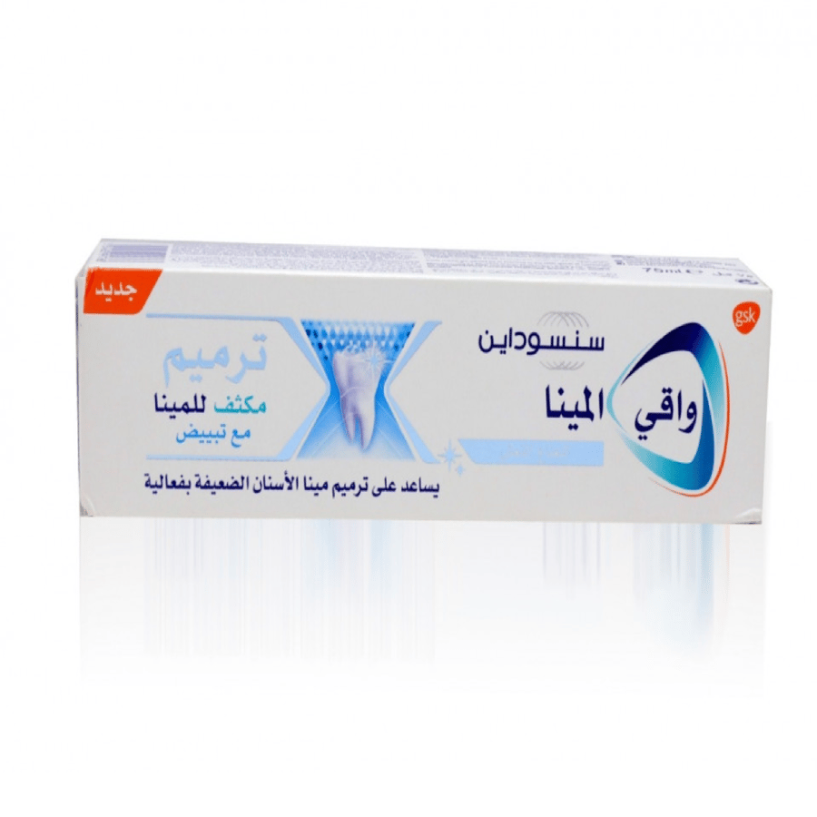 معجون اسنان ترميم مكثف للمينا مع تبييض النعناع المنعش من سنسوداين 75مل