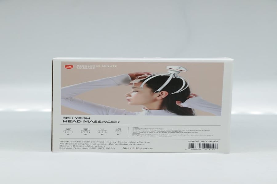 جهاز مساج وتدليك فروة الرأس الذكي بتصميم قنديل البحر (Jellyfish Head Massager)