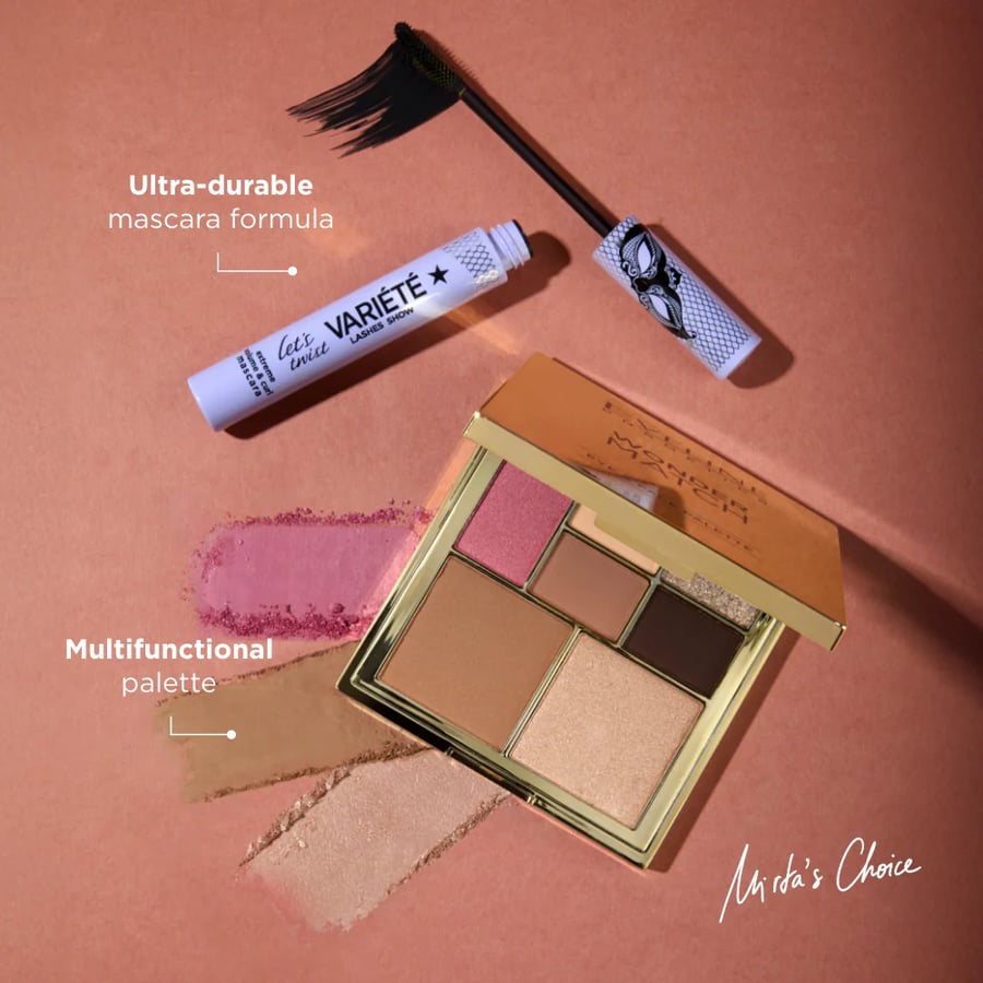 Eveline Cosmetics x Mirta Miler: Travel Make-up Set تعاون ايفلين مع ميرتا مجموعة السفر
