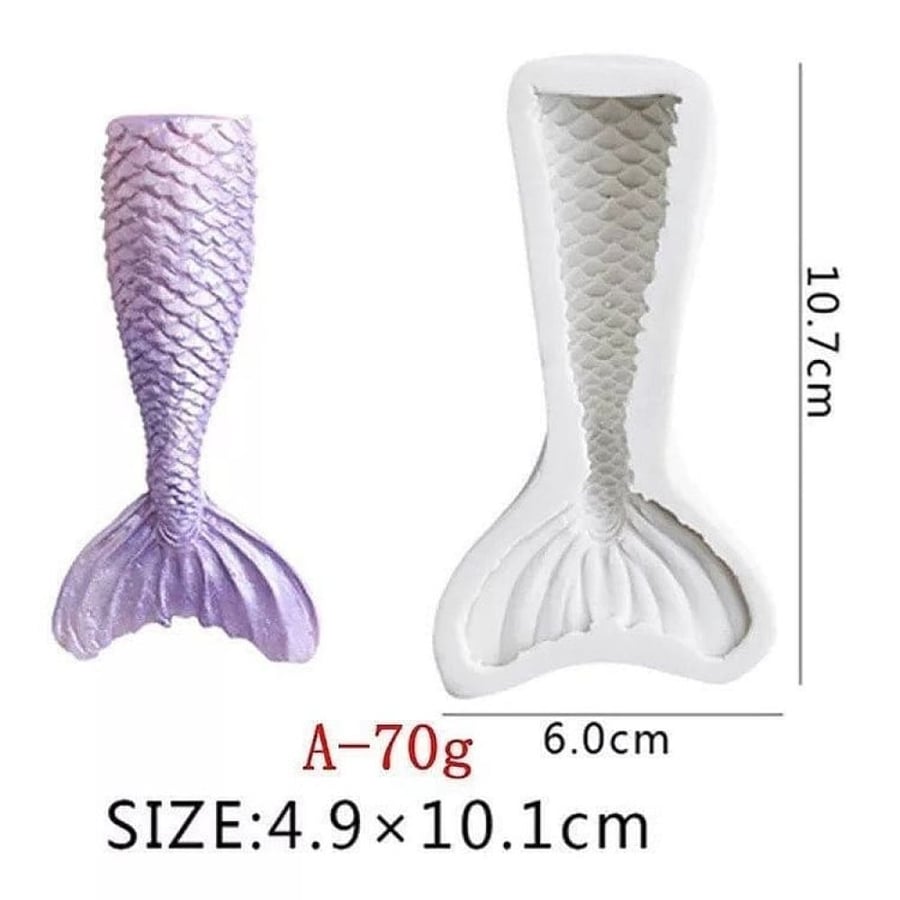 Mermaid tail mold