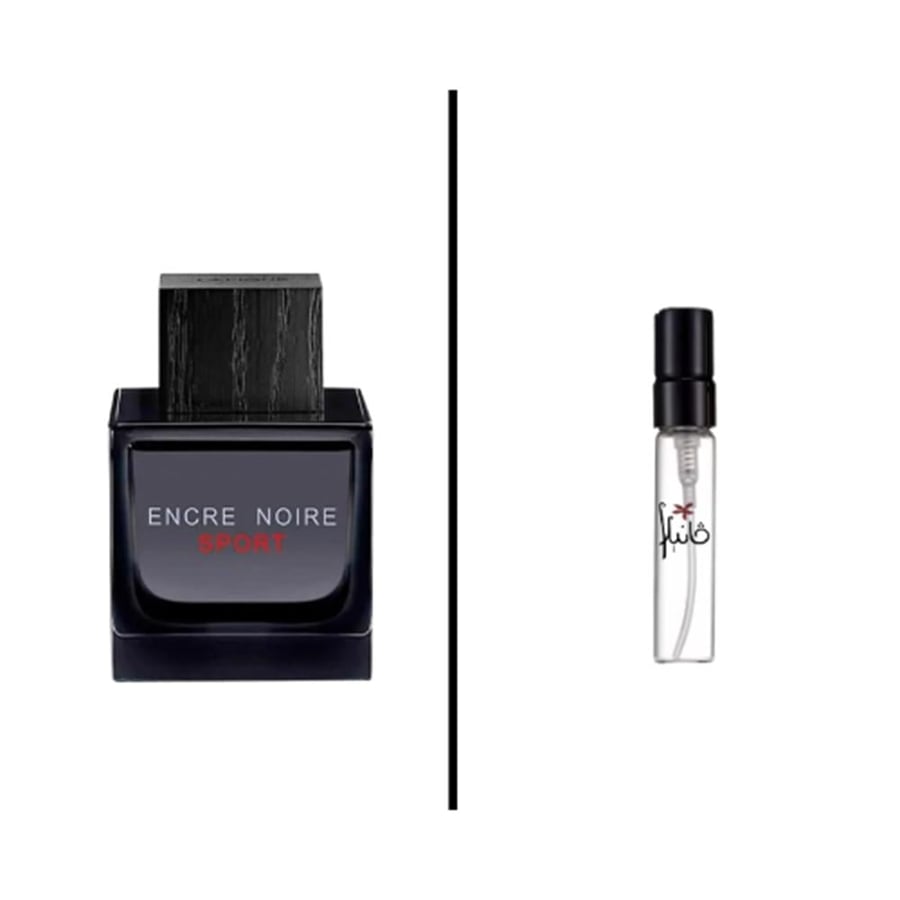 عينة عطر لاليك انكري نوار سبورت او دو تواليت للرجال - متجر فانيلا
