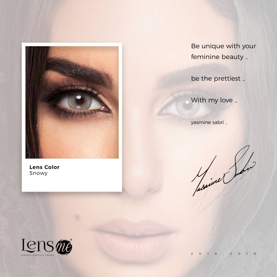 لينس مي سنشوال عدسات لاصقة - سنوي-Lens Me Sensual Contact Lenses Snowy