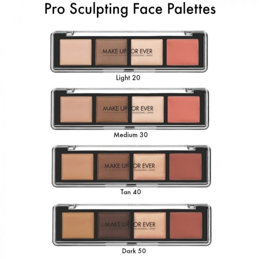 ميك اب فور ايفر باليت تحديد الوجه برو سكالبتينغ-فانيلا-MAKE UP FOR EVE