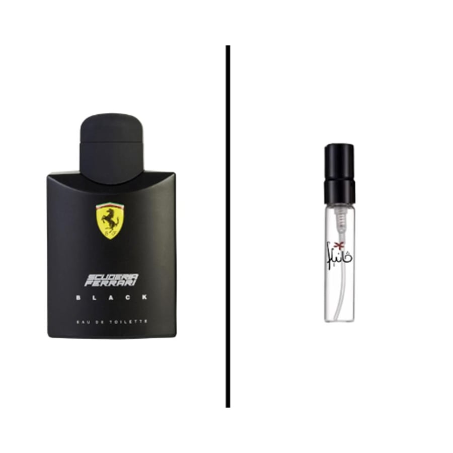 عينة عطر فيراري سكوديريا بلاك أو دو تواليت 2مل الرجالي-متجر فانيلا