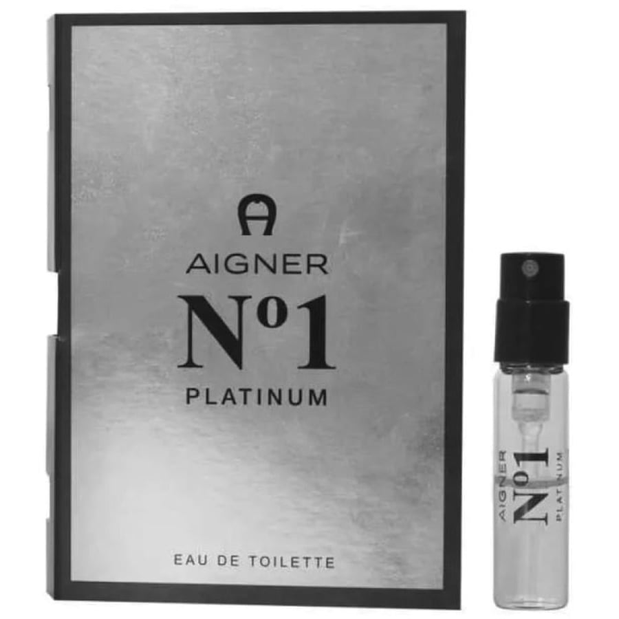 Aigner No. 1 Platinum EDT Sample 1.5ml for Men - Vanilla store