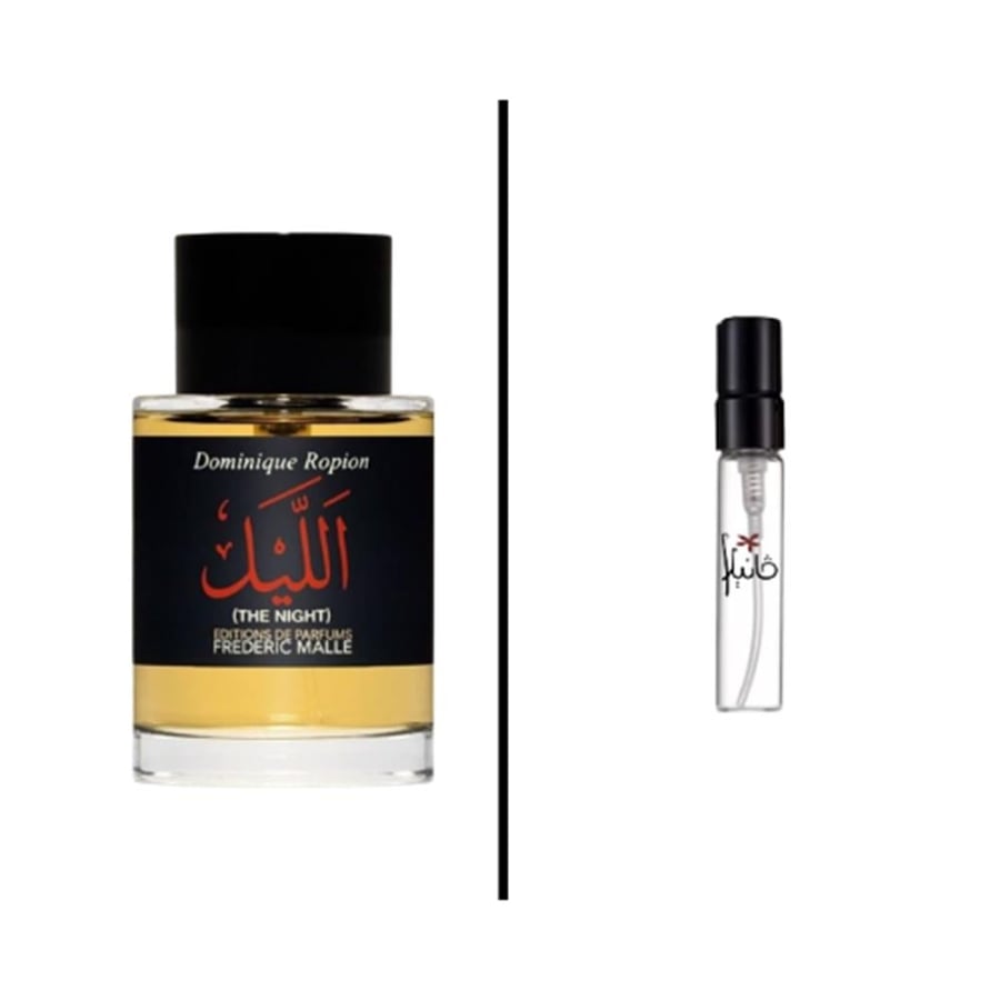 عينة عطر فريدريك مال ذا نايت او دو برفيوم للجنسين - متجر فانيلا