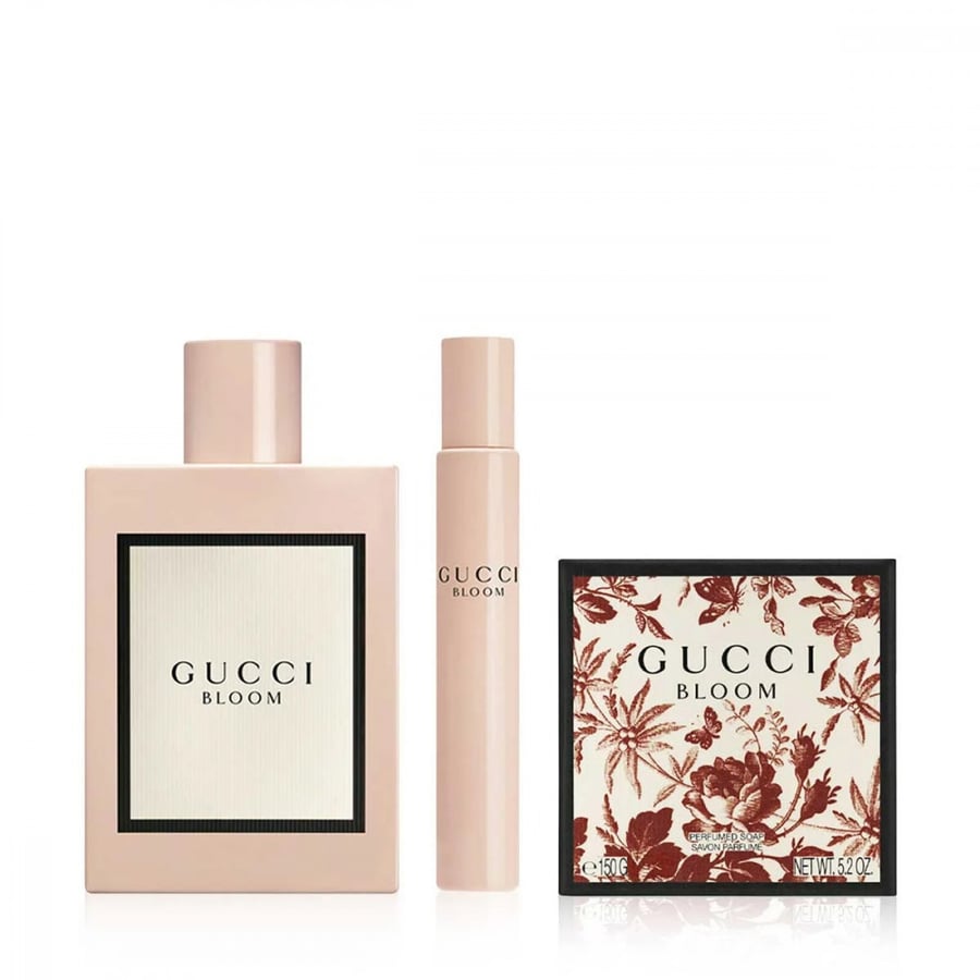 قوتشي مجموعة بلوم برفيوم 3 قطع-فانيلا-Gucci Bloom Set 3 Pieces