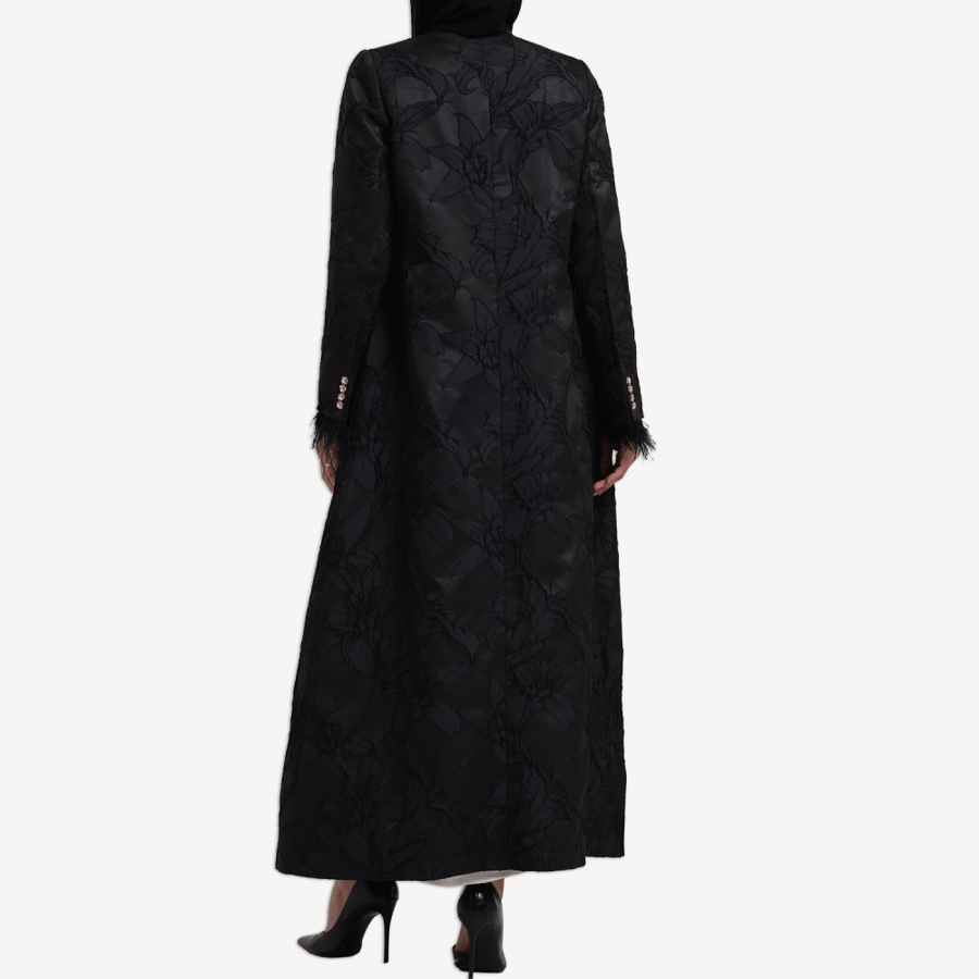 AB0002 - عباية بليزر تفته جاكار