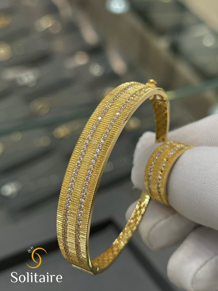 سوارة ايطالية مع الخاتم  18k