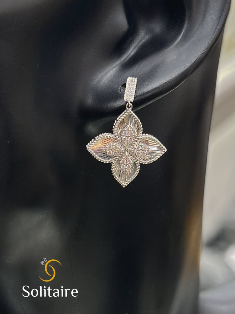 حلق ايطالي ابيض18k