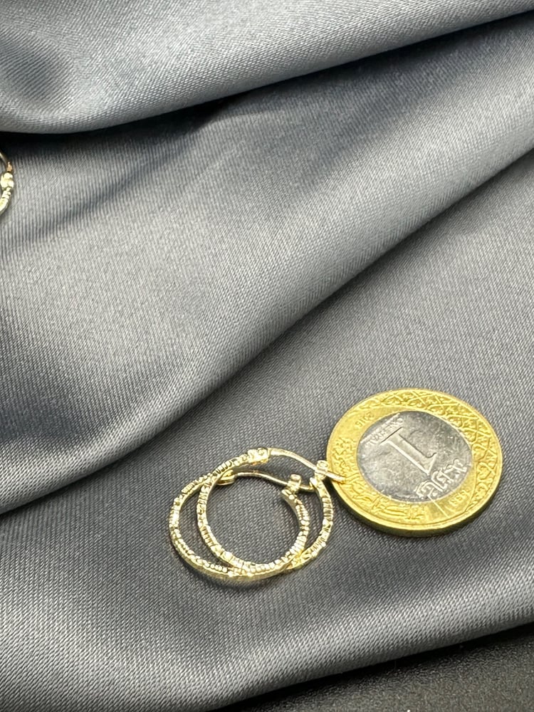 حلق دائري ايطالي 18k